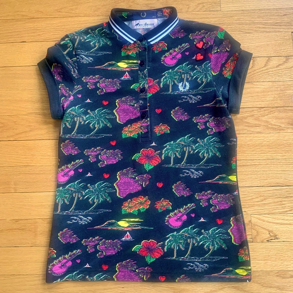 Fred Perry x Amy Winehouse Hawaiian polo shirt